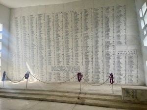 Inside the shrine at the USS Arizona Memorial